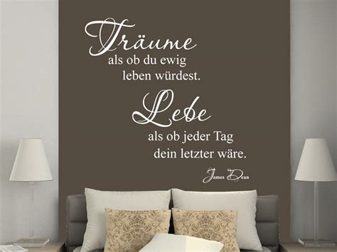 Dekoratives Wandtattoo Tr Ume Und Lebe Jeden Tag