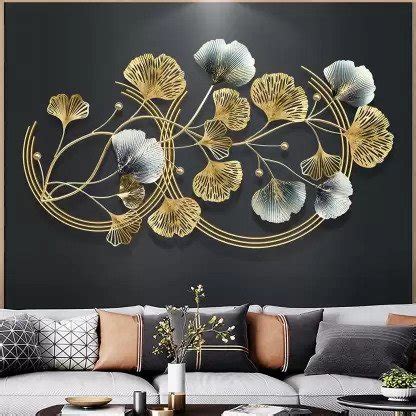 Branches And Leaves Metal Wall Art - Decor Trenz