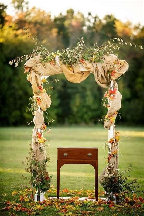 Top 20 Rustic Burlap Wedding Arches And Backdrop Ideas Roses And Rings