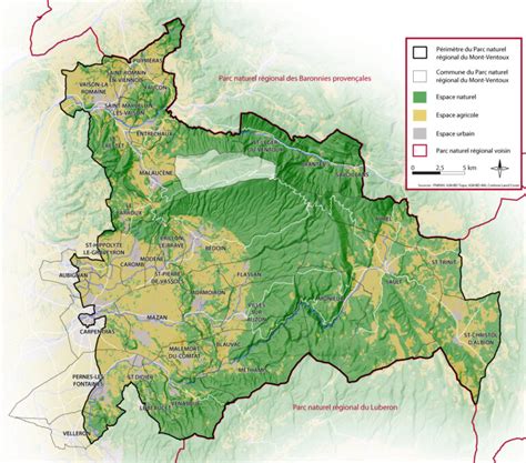 Périmètre du Parc Site officiel du Parc naturel régional du Mont Ventoux