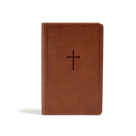 Csb Personal Size Bible Brown Leathertouch Free Delivery At Eden Co Uk