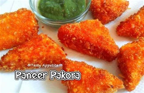 Paneer Pakora Crispy Paneer Pakora Tea Time Snacks Tasty Appetite