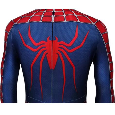 Peter Parker Cosplay Costumes D Webbed Suit Zentai Jumpsuit For Men S