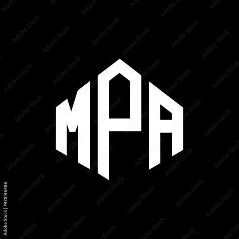 MPA letter logo design with polygon shape. MPA polygon and cube shape ...