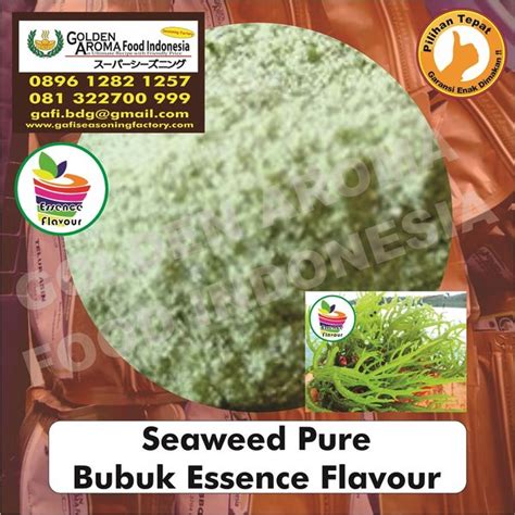 Jual Bubuk Rumput Laut Pure 500 Gram Essen Flavor Ekstrak Seaweed Murni