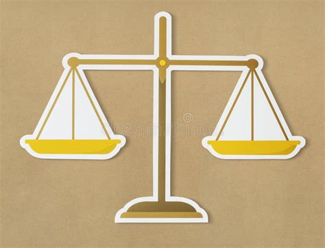 Legal Scale Of Justice Icon Stock Illustration Illustration Of