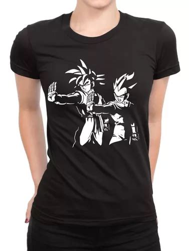 Playera Dragon Ball Goku Vegeta Anime En Serigrafía 10 en venta en La