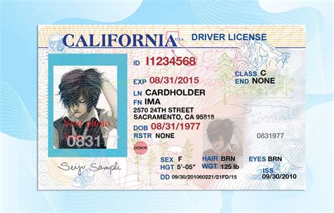 California Drivers License Template (V 1) – PSD Photoshop File