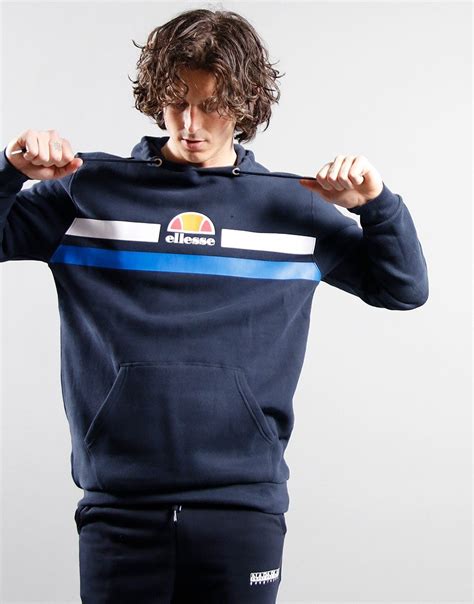 Ellesse Arloni Hoodie Navy Terraces Menswear