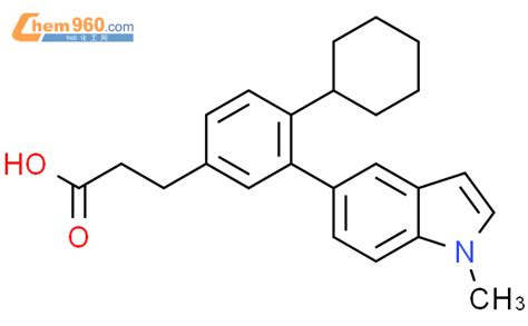 860632 72 0 Benzenepropanoic Acid 4 Cyclohexyl 3 1 Methyl 1H Indol 5