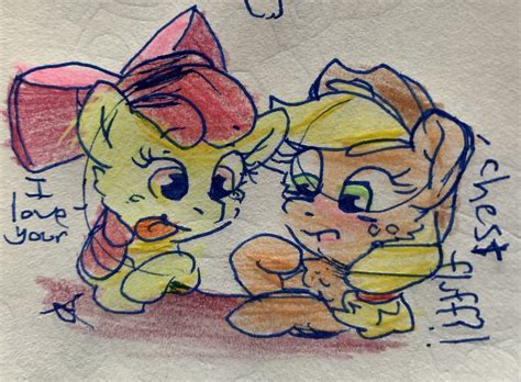 2019146 Safe Artist Rainbow Eevee Apple Bloom Applejack Earth