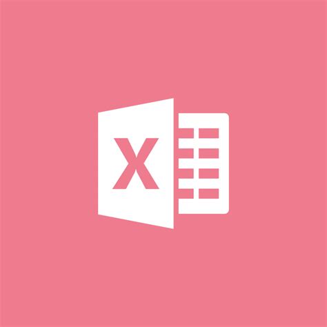 Pink Excel Icon Aplikasi