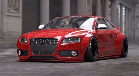 Liberty Walk Audi S5 A5 Super Wide Body Kit Renderings Vivid Racing News