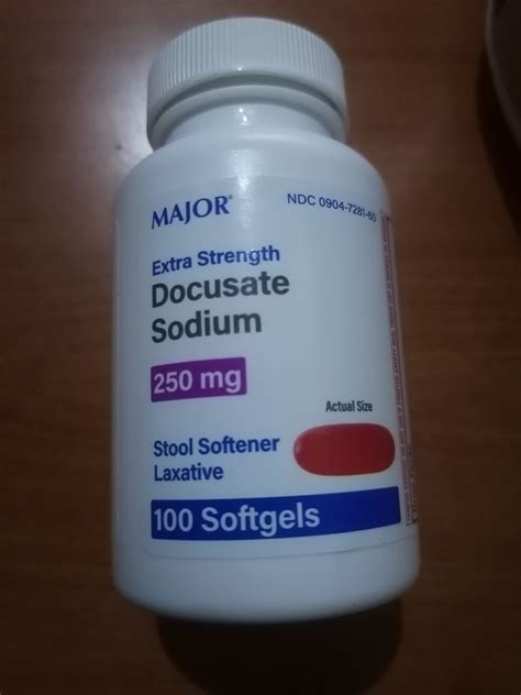 Stool Softener 250mg Major Docusate Sodium 250mg - WELLNESS PRO