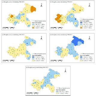 Spatial Distribution Of Trend Evolution Of Annual Drought Severity For