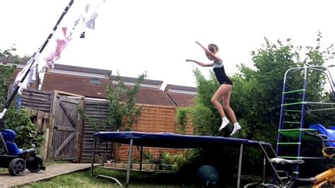 Gymnastics On The Trampoline Youtube