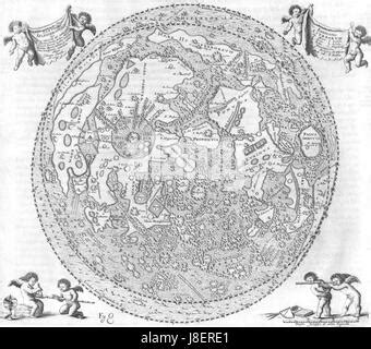 Hevelius Map Of The Moon Stock Photo Alamy