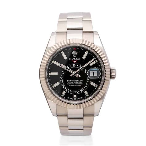 Rolex Sky Dweller Steel With Black Dial Global Boutique