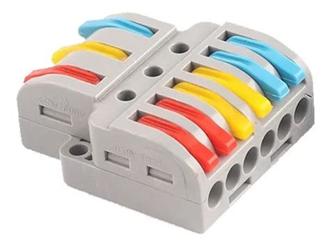 1 Peça Conector Emenda Derivação 3x6 Fio Alavanca MercadoLivre