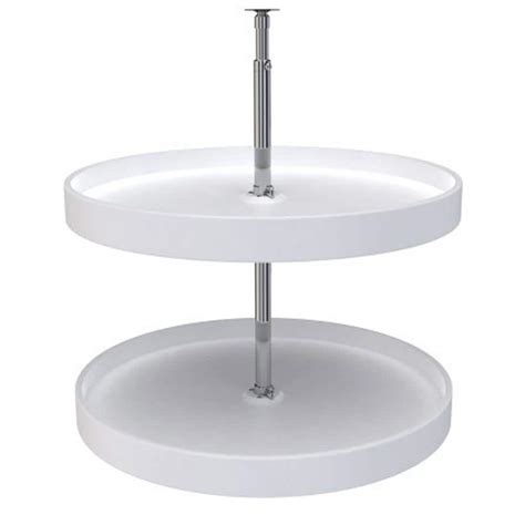 Rev A Shelf 24 In W X 24 In H X 24 In D White Lazy Susan Full Circle