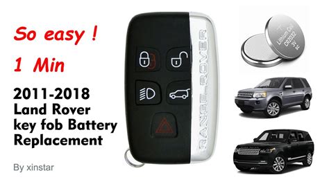 Land Rover Key Fob Battery Replacement YouTube