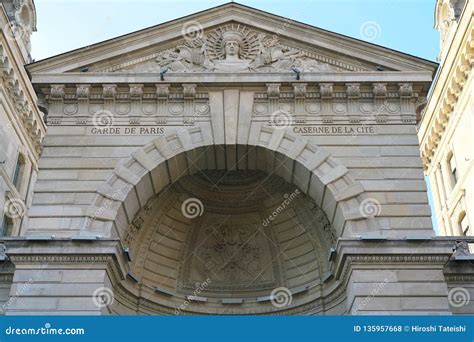 East Facade of Prefecture De Office De Paris, Prefecture of Police of ...