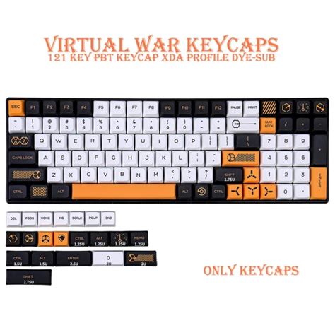 Pbt Keycap Key Xda Profile Dye Sub Personalized Virtual War Keycaps