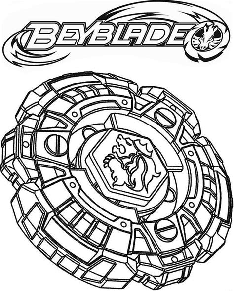 Beyblade Rock Leone Para Colorear Imprimir E Dibujar Coloringonly Com