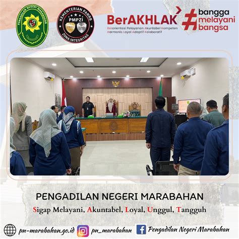 Rapat Koordinasi Internal Pengadilan Negeri Marabahan Bulan Februari