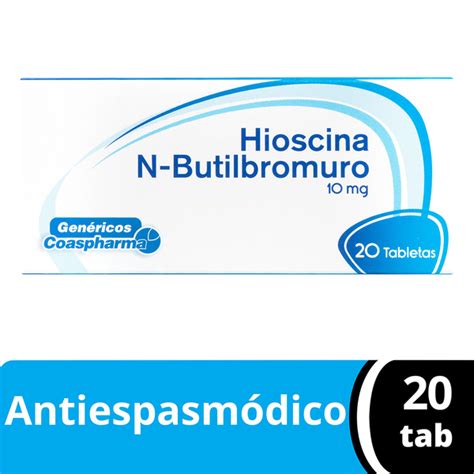 Coaspharma Hioscina N Butilbromuro 10 Mg Desde 22 000