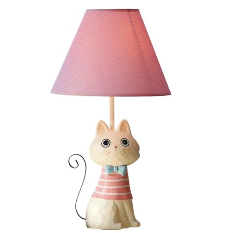 Princess Table Lamps Cute Cat Iron Tail Table Lamp Kitten Cartoon Model