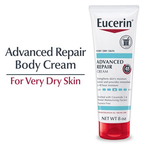 Eucerin Advanced Repair Body Cream Body Cream For Very Dry Skin 8 Oz Tube