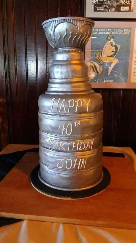 Stanley Cup Replica For Party Hockey Birthday Cake Hockey Birthday