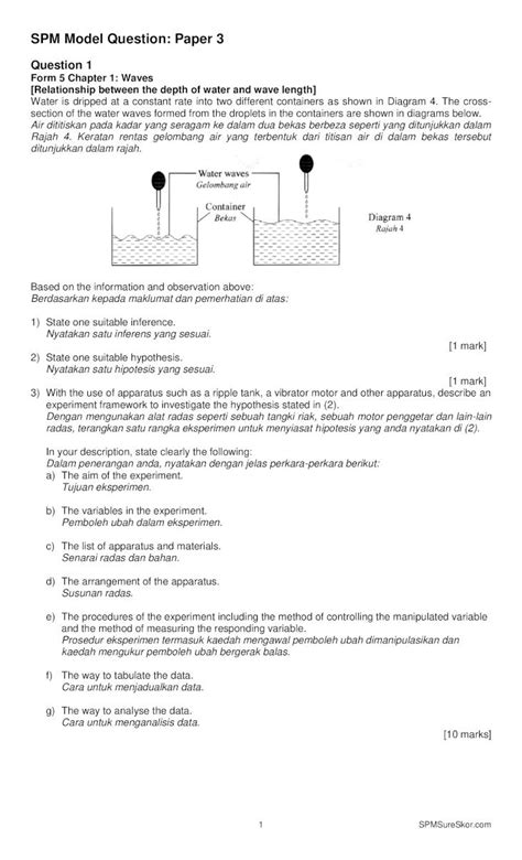 Pdf Spm Model Question Paper Inti Spmsureskorspmsureskor