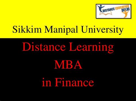 Smu Distance Learning Mba In Finance