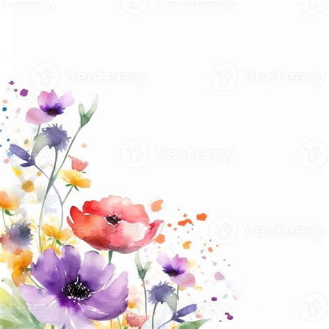 Watercolor spring flowers 22951720 Stock Photo at Vecteezy