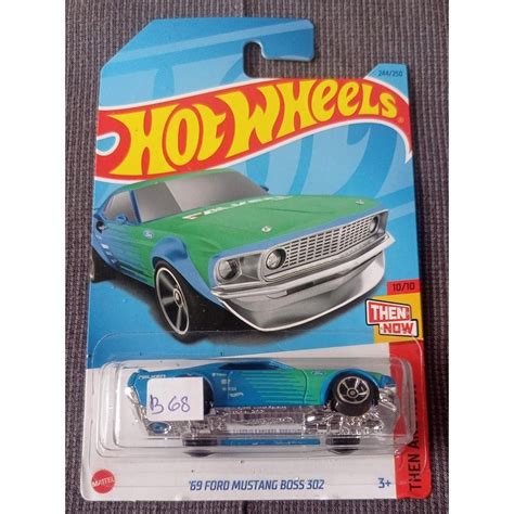 Hot Wheels Ford Mustang Boss Then And Now Falken Blue Shopee Malaysia