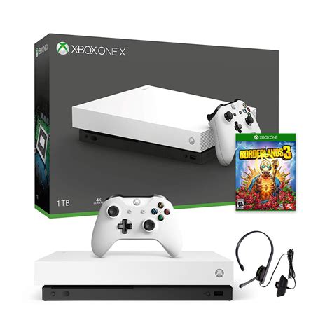 Microsoft Xbox One X 1TB Special White Edition 4K Ultra HD Blu-ray ...