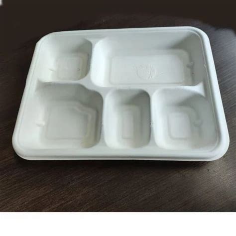 Inch Rectangular Biodegradable Compartment Paper Plate At Rs