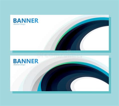 Colorful Abstract Wave Banner Design Stock Vector - Illustration of ...