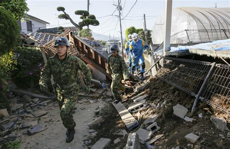 Scores Trapped As Japan Quakes Toll Hits 41