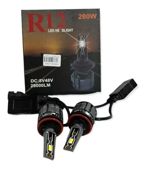 Ripley KIT AMPOLLETAS LUCES TURBO LED R12 280W 28 000 LM H7