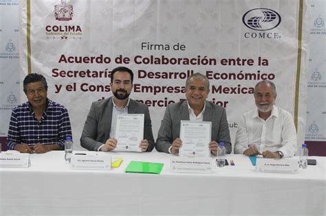 Gobierno de Colima y Comce firman convenio para fortalecer vinculación ...