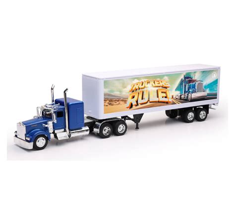 1 32 Scale Kenworth Custom W900 W Dry Van Trailer New Ray Toys CA Inc