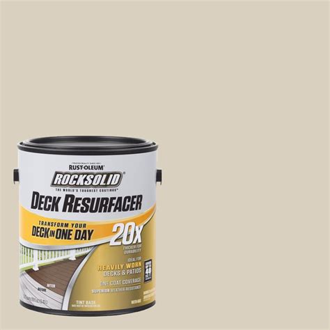 Rust Oleum Rocksolid 20x Deck Resurfacer Is A Water Based Coating Designed For Resurfacing