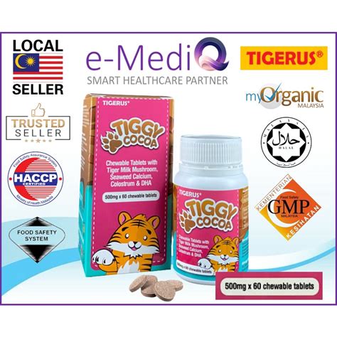 Tigerus Tiggy Cocoa Chewable Mg X S Tablets With Tiger Milk