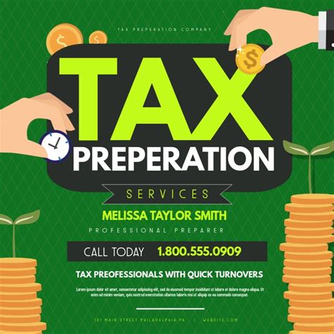 Tax Preperation Template Postermywall