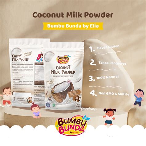 Jual Bumbu Bunda By Elia Organic Coconut Milk Powder Santan Bubuk