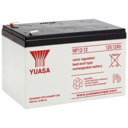 Batterie plomb 12V 12 Ah Yuasa gamme NP à 59 90 Batteries Plomb Yuasa