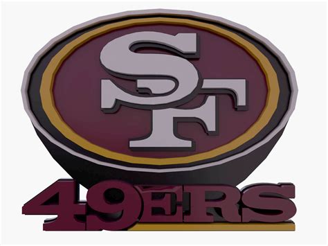 NFL San Francisco 49Ers Keychan Logo Printable - 3D Model by danyelon